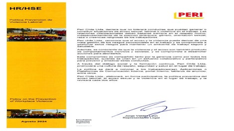 Política de prevención de violencia laboral