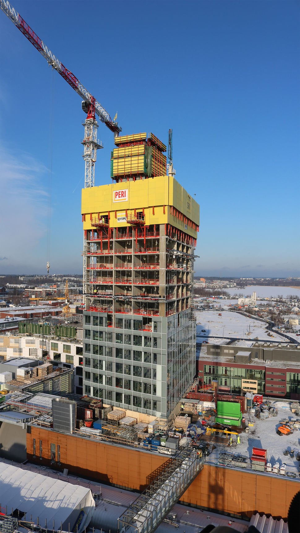 Tammikuun 2018 lopulla Majakka oli noin puolessa korkeudessaan.