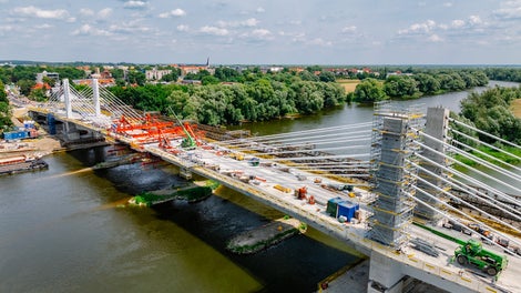 Most przez Wartę, Kostrzyn nad Odrą