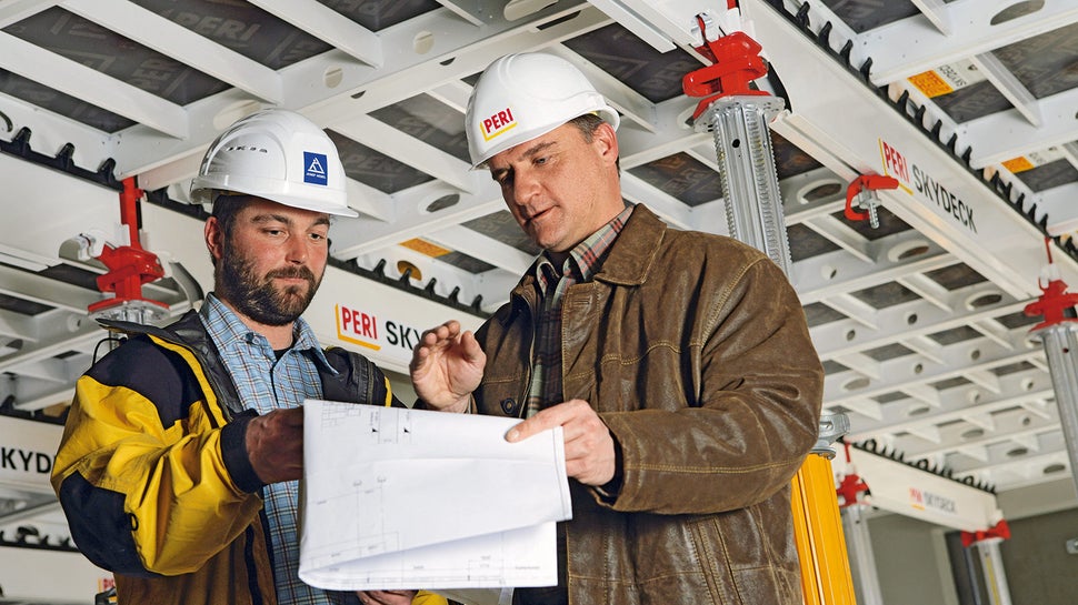 Die Einsatz und Taktplanung stellt den optimalen und wirtschaftlichen Einsatz der PERI Produkte sicher.