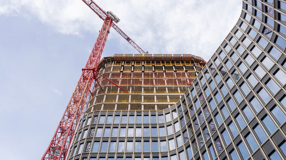 Das Bürohochhaus Upbeat bildet den nördlichen Auftakt der Berliner Europacity.