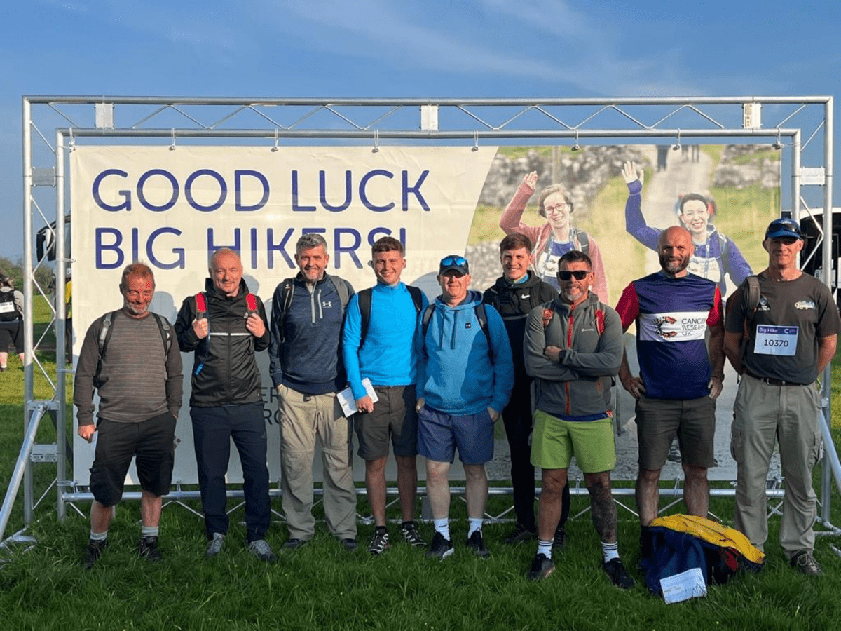 PERI employees complete Cancer Research's Big Hike Challenge.