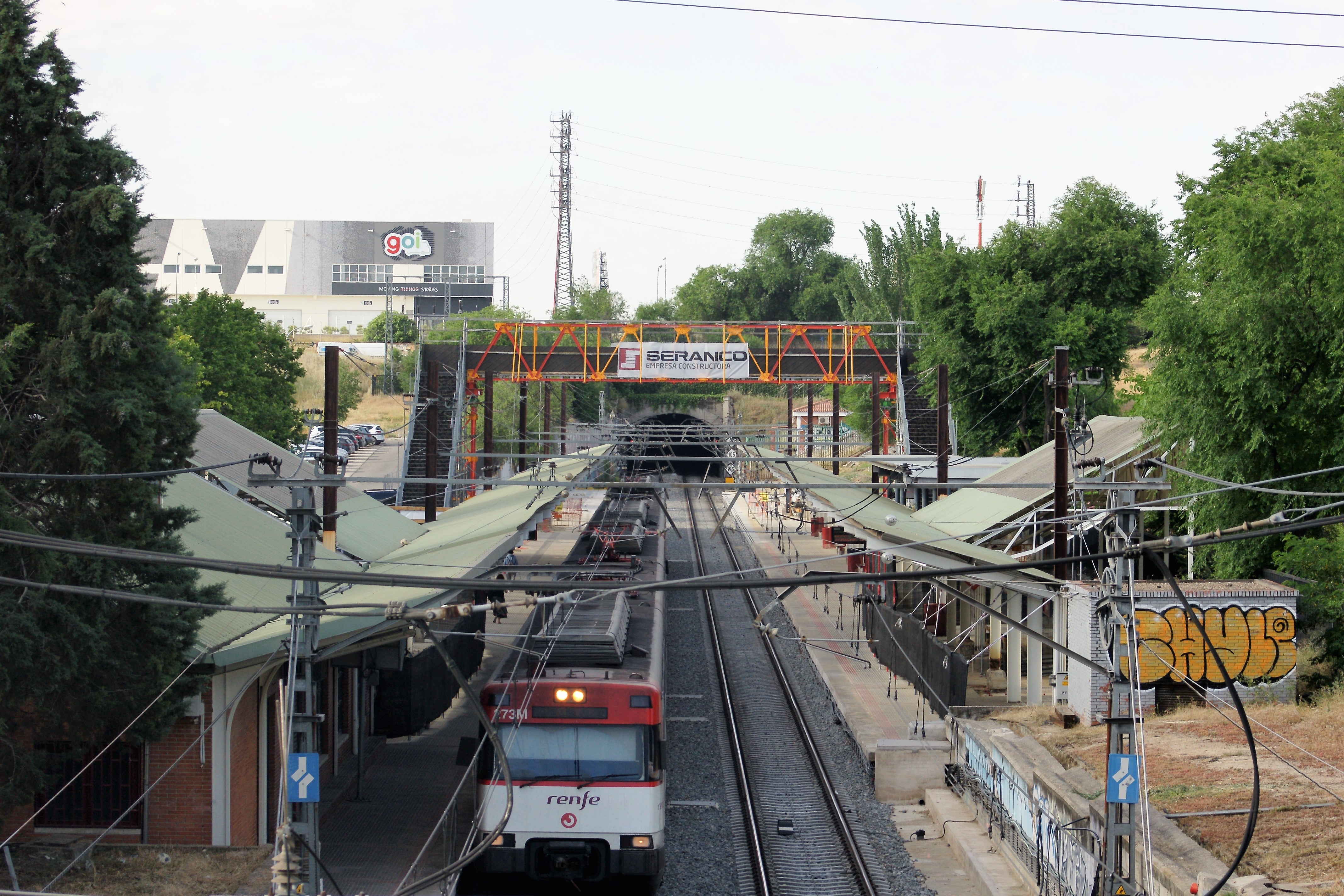 Pasarela provisional, Estación de Orcasitas