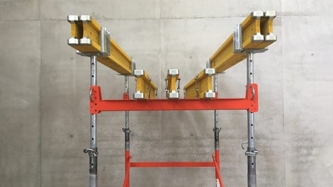 With the slab formwork, you can even create beams at various heights at the same time.