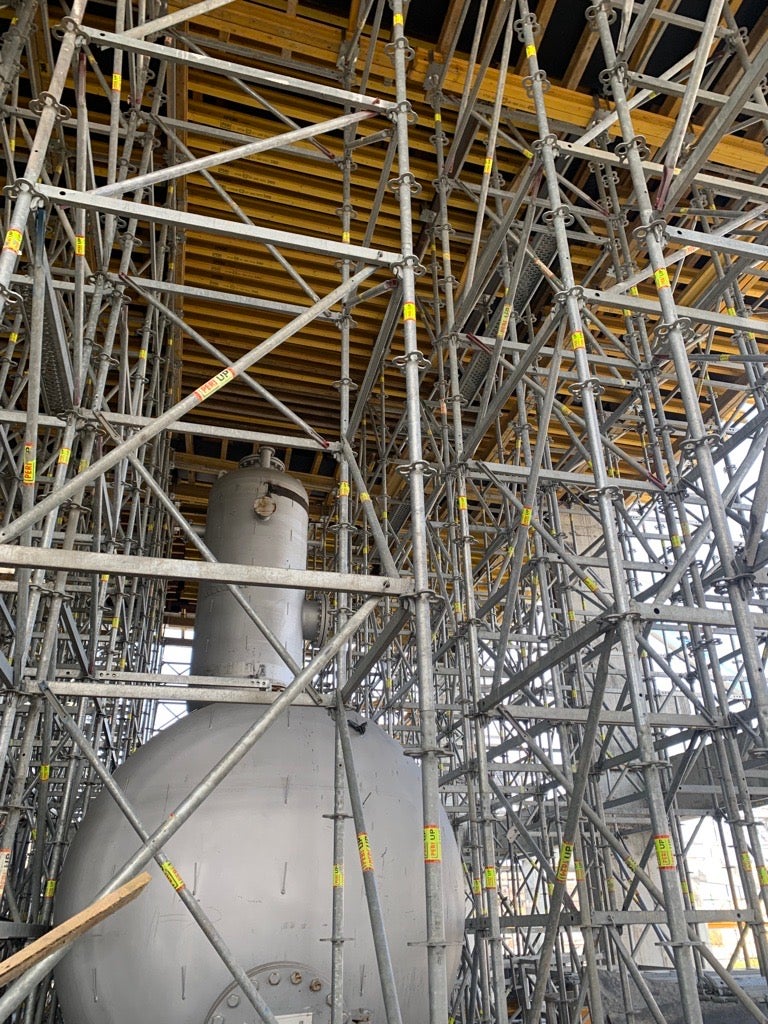 PERI UP Flex в индустрията - модулността на елементите позволява изпълнението и на най-недостъпните места