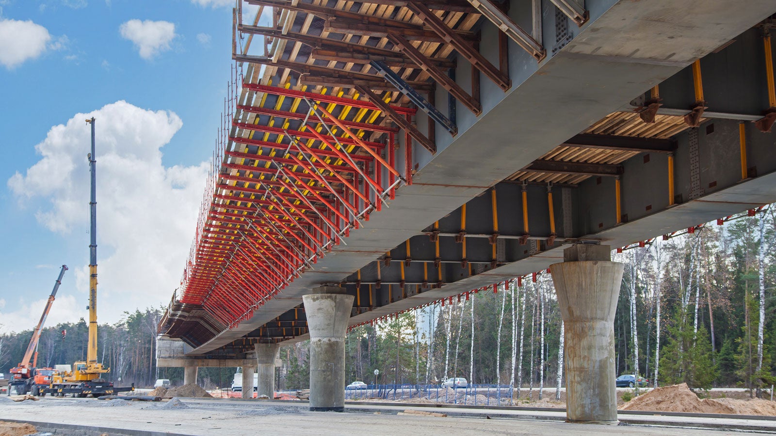 44 тонн консолей были необходимы клиенту, чтобы закрыть участок, на который ему не хватило своего опалубочного оборудования.