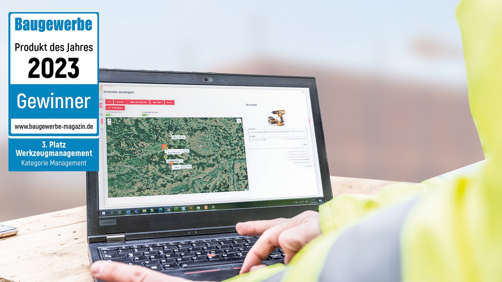 Spezialisiert auf das Werkzeugmanagement auf dem Hof und auf der Baustelle <br/><br/>