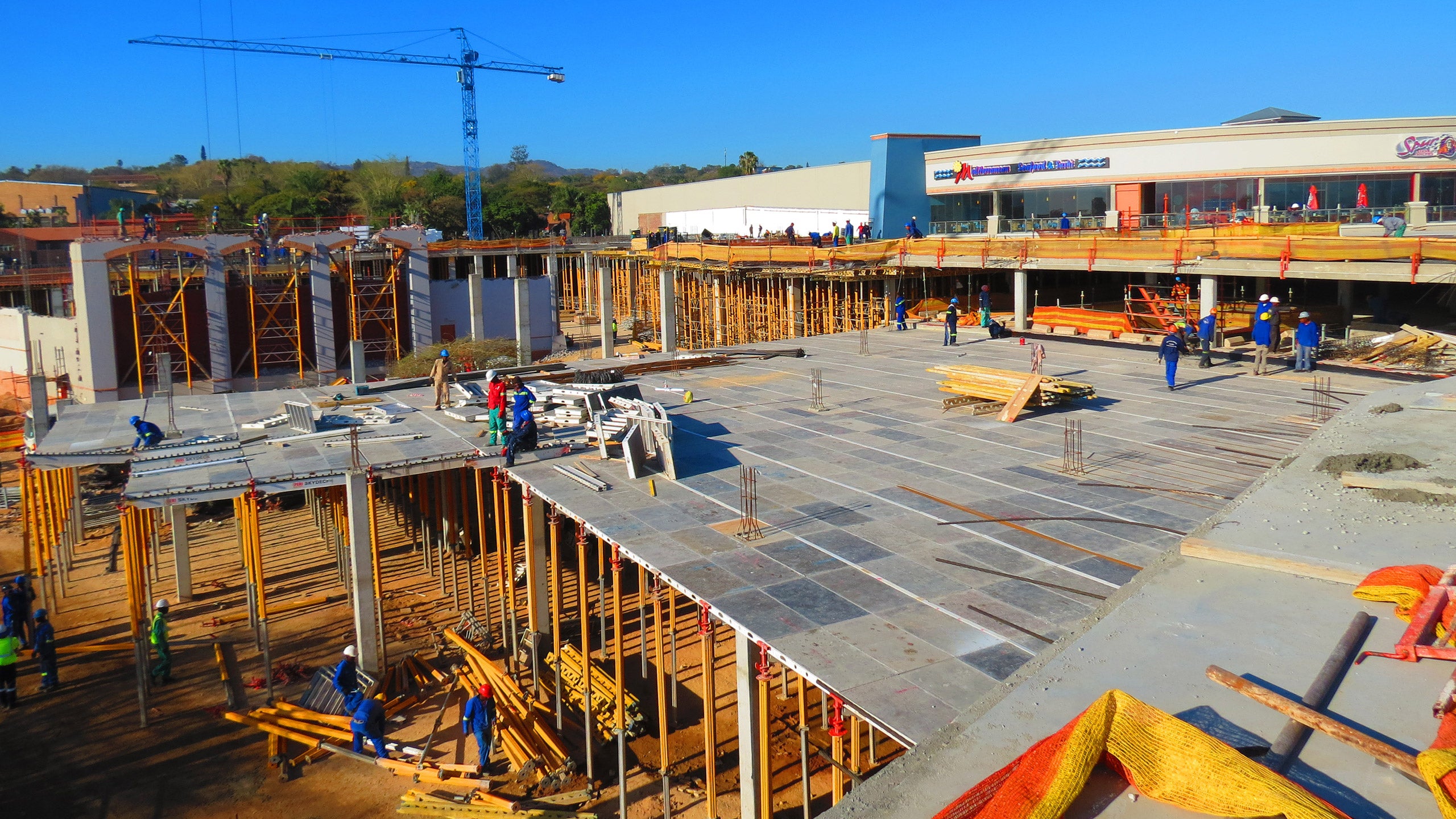 The speed of SKYDECK allowed for large pours with low cycle times