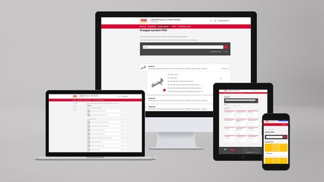 Portal myPERI - nawigacja i wyszukiwanie są równie proste na komórce, tablecie, jak i laptopie.<br/>