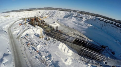 Sveriges största och världens mest effektiva koppardagbrott, där det bryts kopparkis (koppar, guld och silver) dygnet runt.