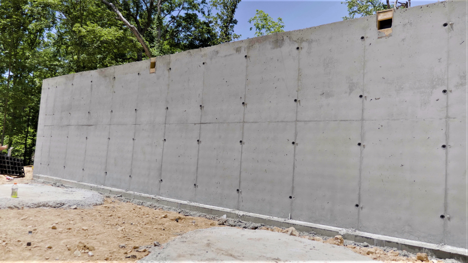 The concrete finish using PERI DUO formwork.