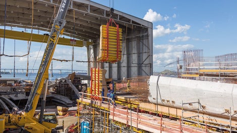 The use of the 3D formwork elements on the jobsite was similar to that of system formwork – supported by easily implementable utilization plans.