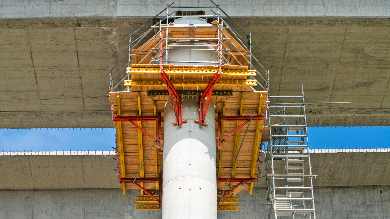 Budowa drogi ekspresowej S7 Lubień - Rabka-Zdrój, odcinek I - obiekt 14. Fot. Wojciech Dziedzic