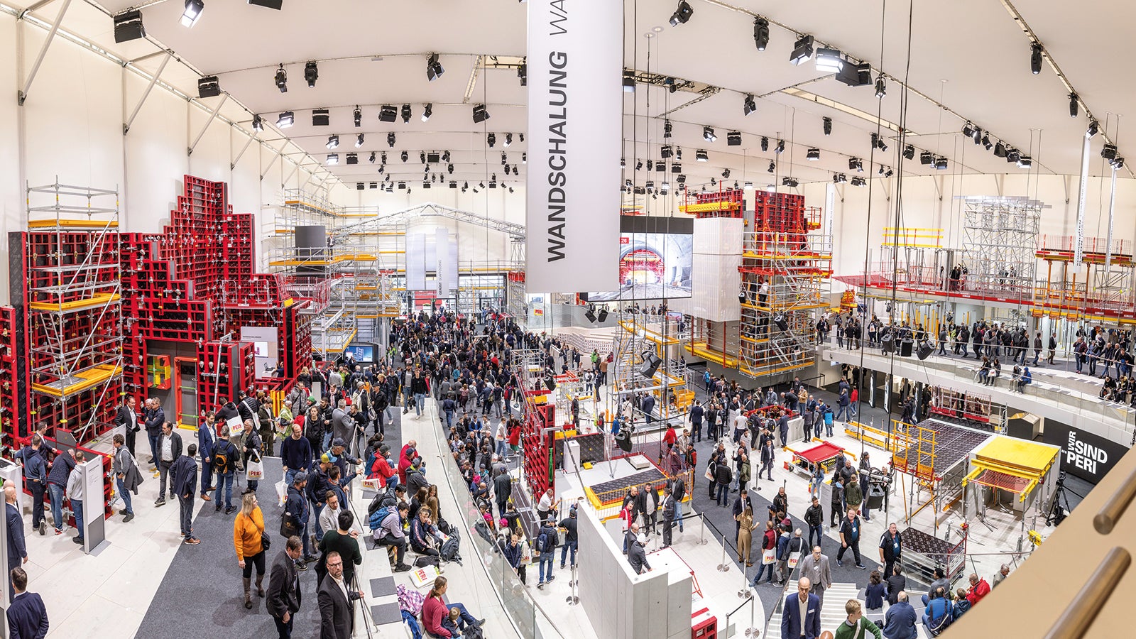 Mit mehr als 200.000 Gästen war die PERI Messehalle auf der bauma 2022 ein Besuchermagnet. 