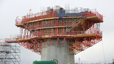 The Mersey Gateway is a cable-stayed bridge stretching over 2,000 m from Runcorn to Widnes