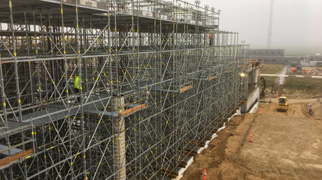 Stor fleksibilitet med PERI UP Flex dæk stillads