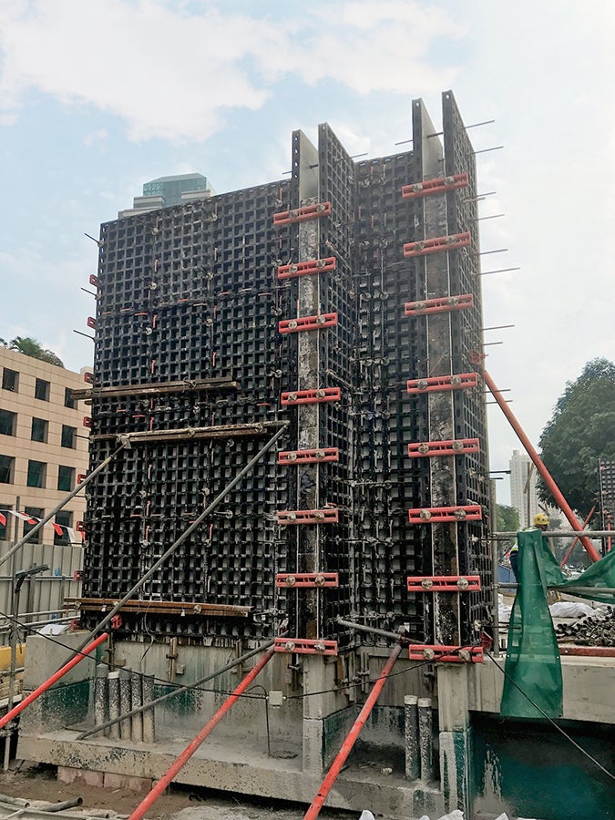 Still in work-in-progress, DUO is seen used for the train station’s wall.