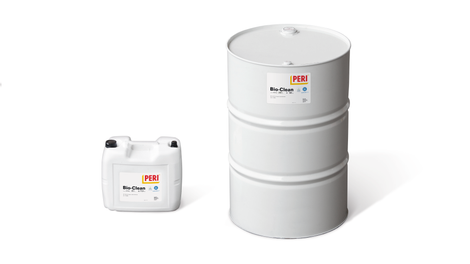 For our polymer-based products such as DUO, we recommend using PERI Plasto Clean. 