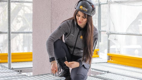 Die Flexibilität, die Sicherheit sowie die einfache Montage waren für Patricia Föhl und ihr Team die ausschlaggebenden Punkte für die Investition in das PERI UP Gerüstsystem.