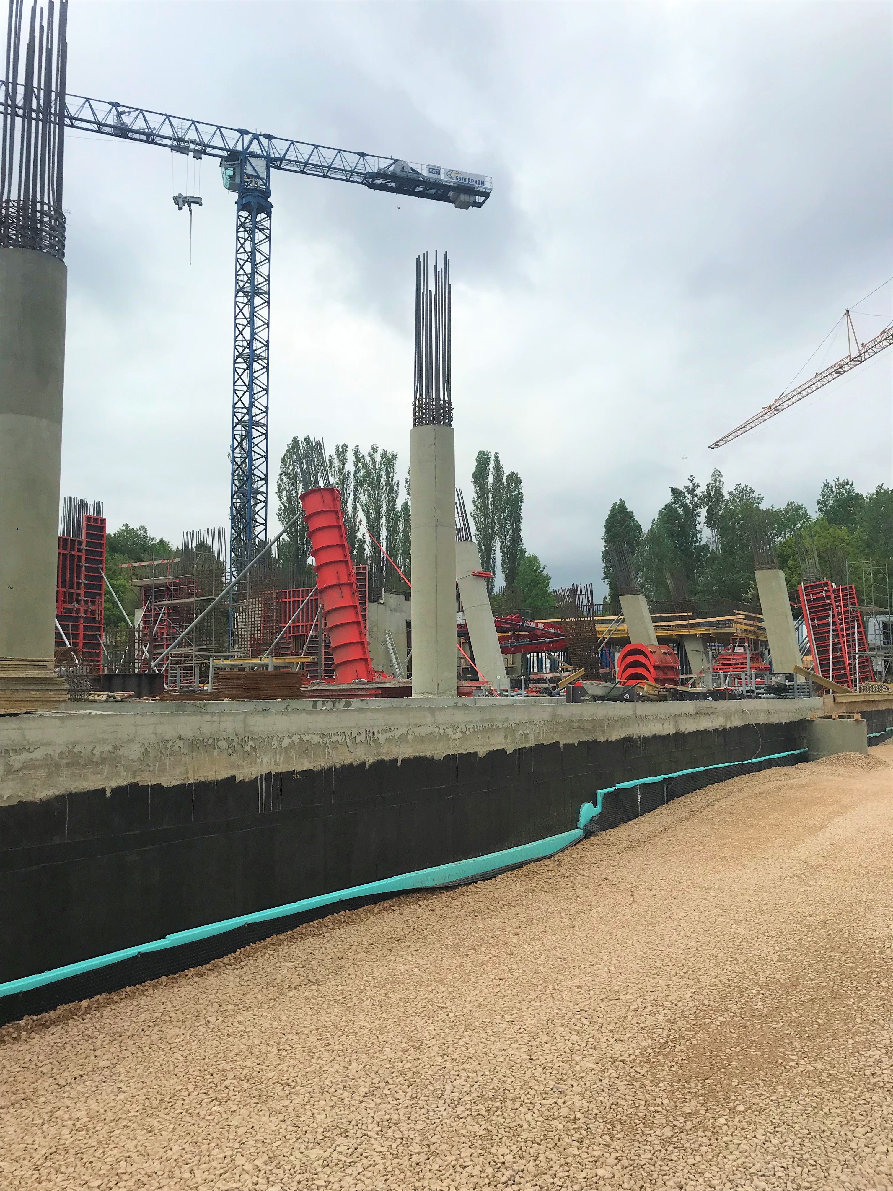 Изграждане на кръгли колони със SRS Кофраж за кръгли колони