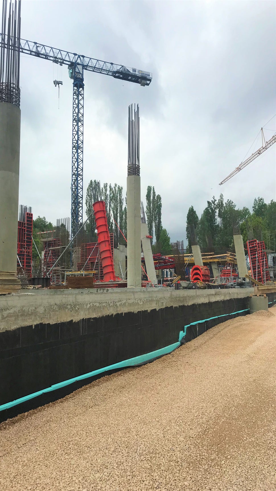 Изграждане на кръгли колони със SRS Кофраж за кръгли колони