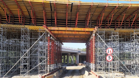 Bramka przejazdowa drogi technologicznej.