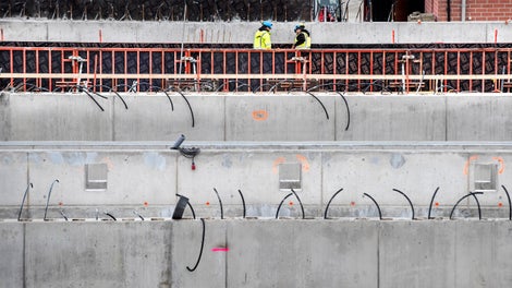 Formsystemet TRIO används för att effektivt gjuta väggar
