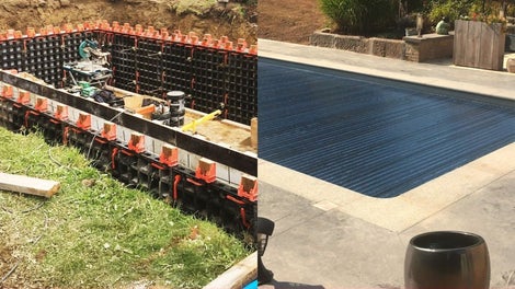 Tam gdzie nie ma możliwości wykorzystania dźwigu doskonale sprawdzają się lekkie szalunki DUO.