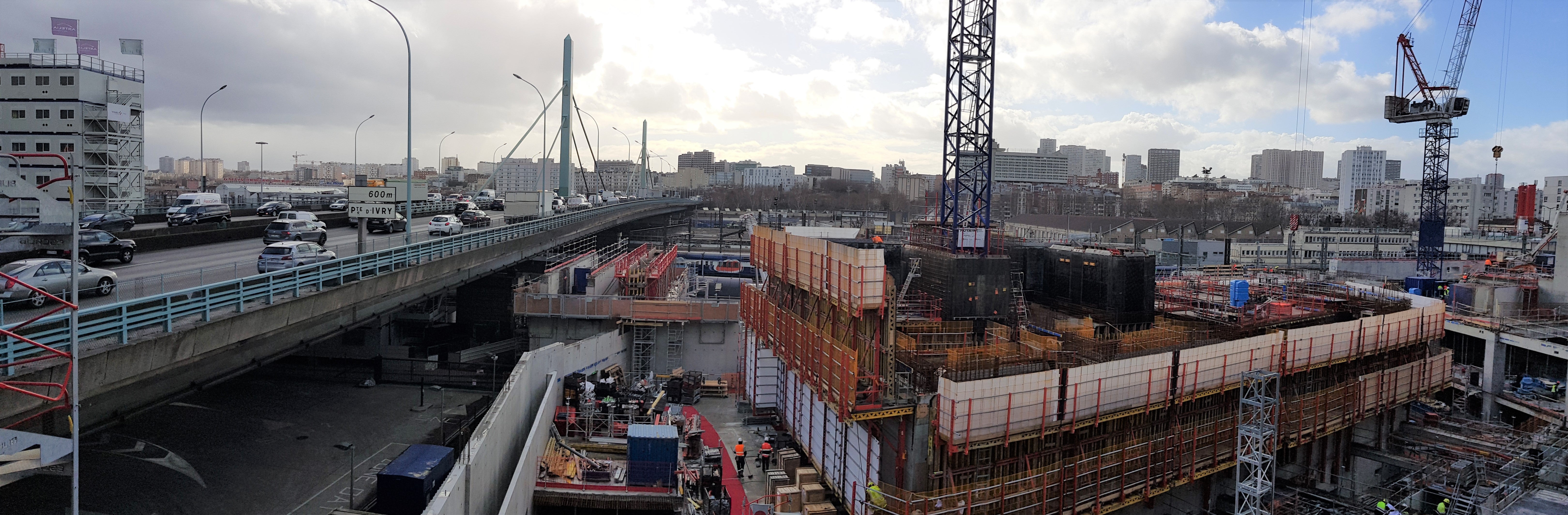 Le noyau de DUO 1 atteint le niveau du Boulevard Périphérique 