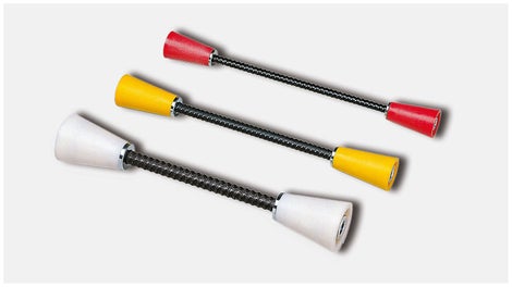 Le système SK se compose de 2 cônes d'ancrage SK réutilisables et de 3 tiges d'ancrage, dont celle du milieu peut être bétonnée (par exemple dans les zones de sécurité ou les bâtiments exposés aux radiations).