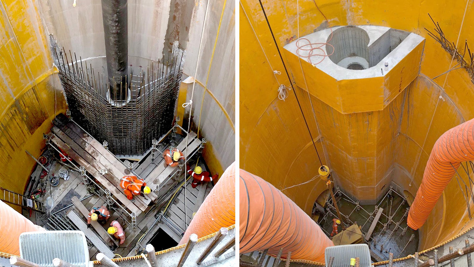 Crew erecting PERI UP platform