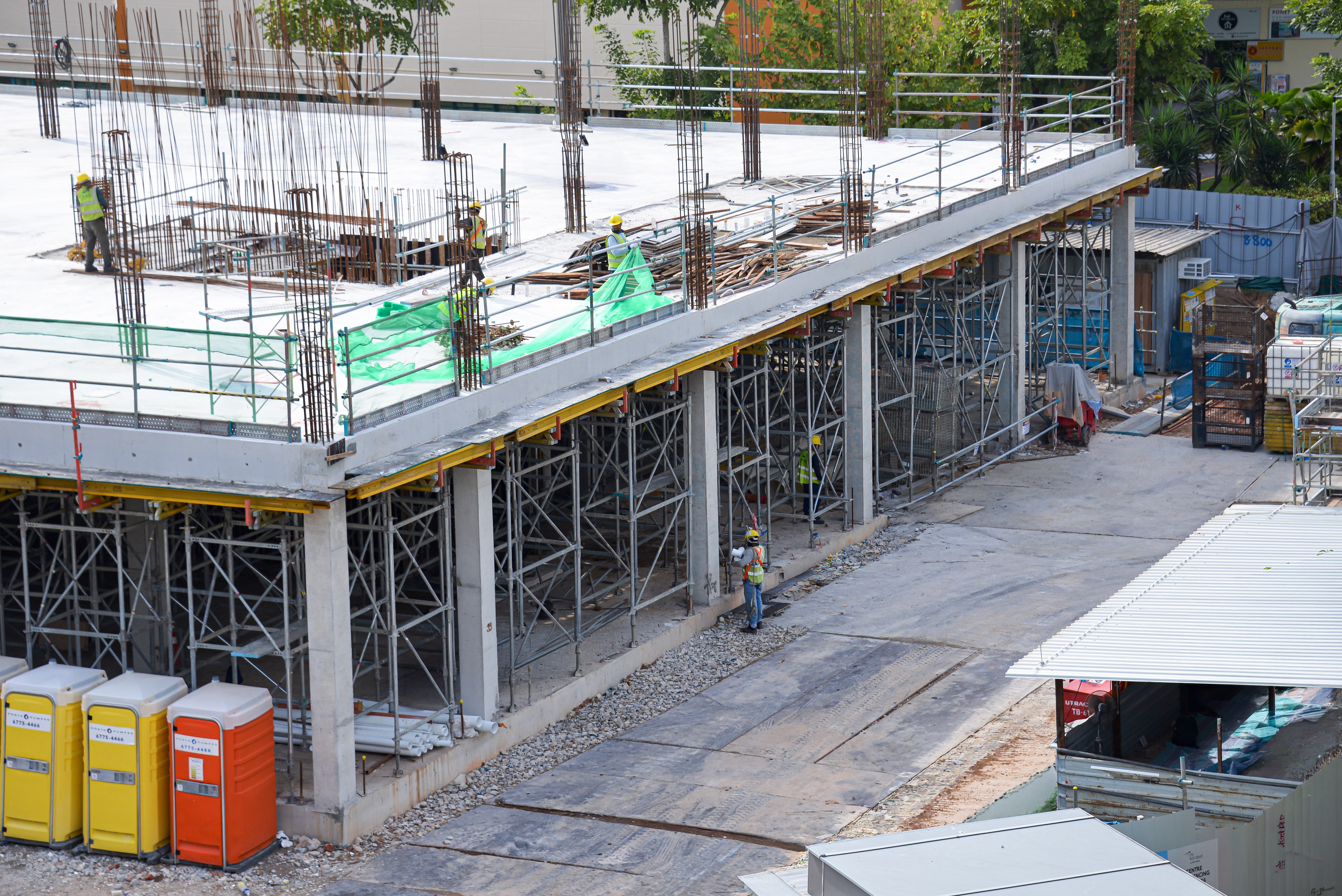 A closer view of PERI UP MD (PS100 Shoring)