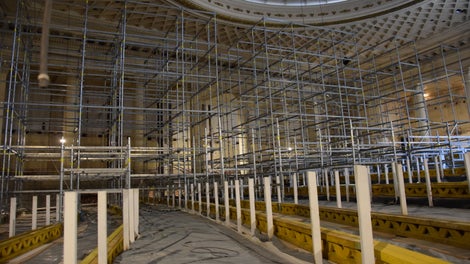 Долна скелетна конструкция от система PERI UP Flex - Етап на изграждане