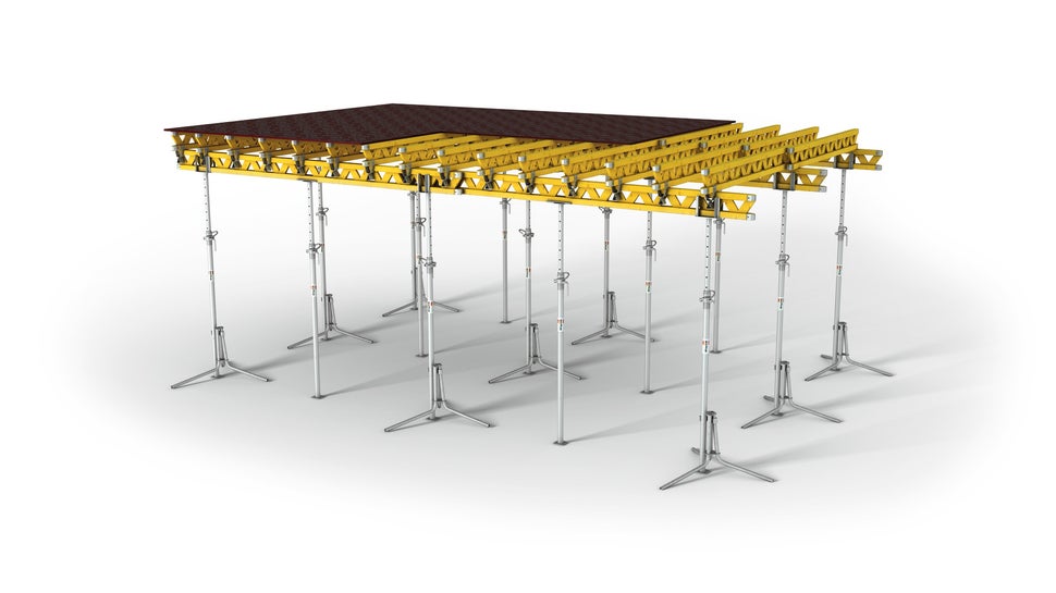 Die MULTIFLEX macht das Schalen von Decken in jeder Form und Anwendung möglich<br/>