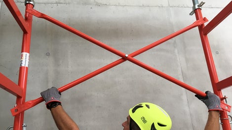 The clever details and low component weight make for safe assembly and dismantling processes.