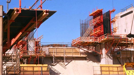 Ross Dam pier pour 1 SB Platform.<br/>