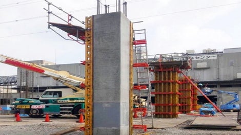 川崎チルド物流センター バリオ柱型枠システム