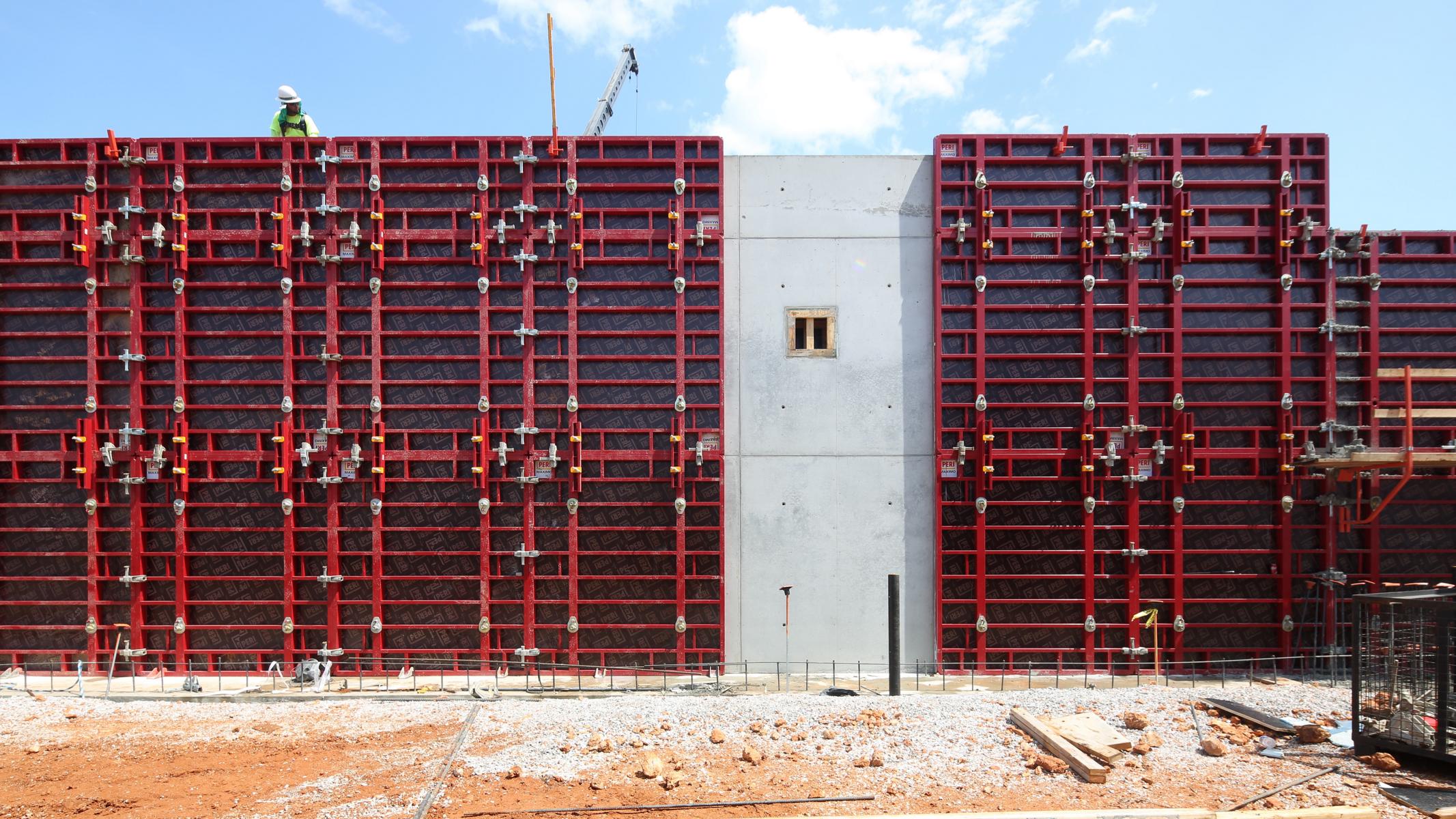 All tie holes are used, this increases speed and productivity of the crew and eliminates concrete bleeding through non-sealed tie points