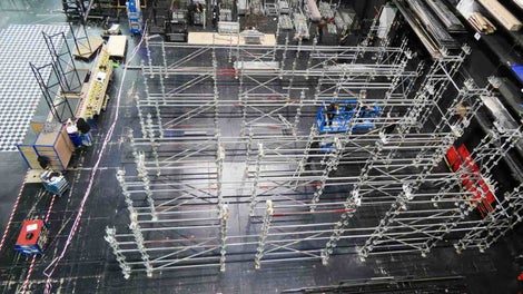 Andamios PERI UP Flex, proporcionado flexibilidad y adaptabilidad en todas las fases del montaje