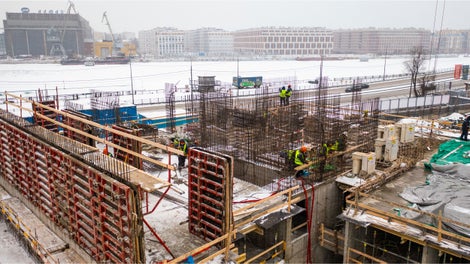 Удобные размеры щитов TRIO MR для опалубливания стен сокращают время монтажа и демонтажа опалубки на 15%.