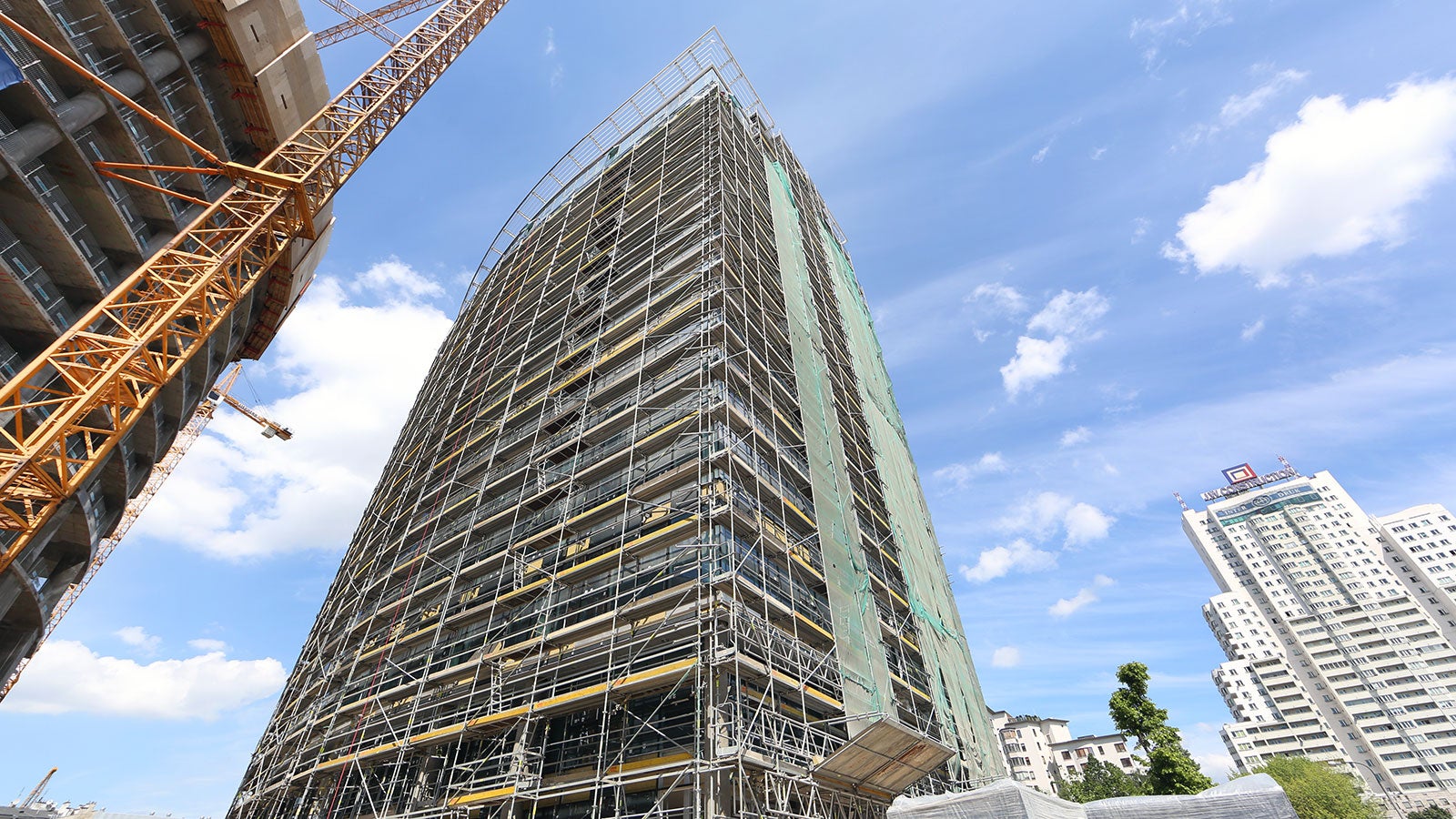 Warsaw Spire Rusztowania