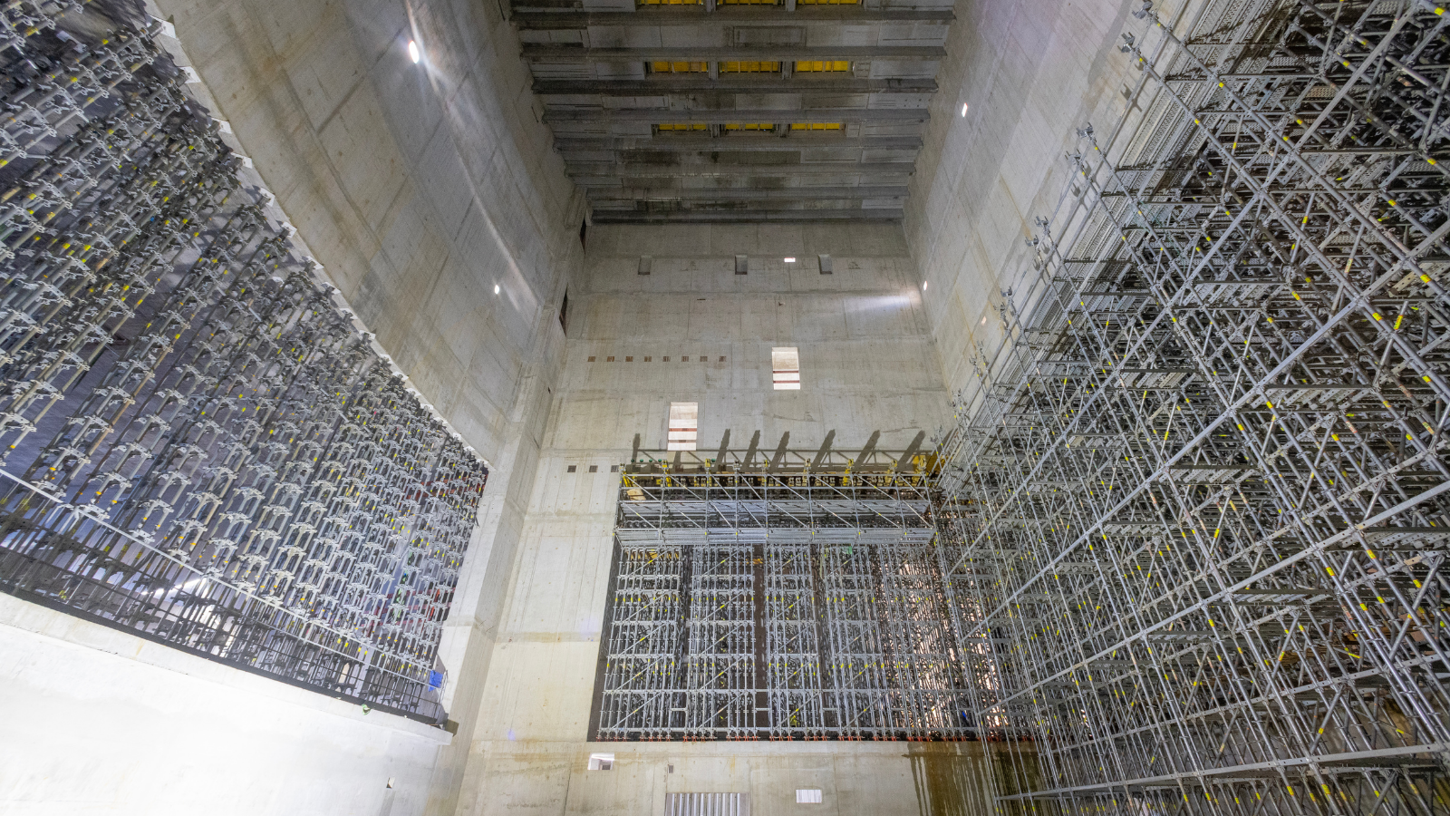 PERI UP stillas som midlertidig undersøttelse