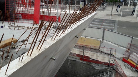 Ancrages diabolos sur voile incliné