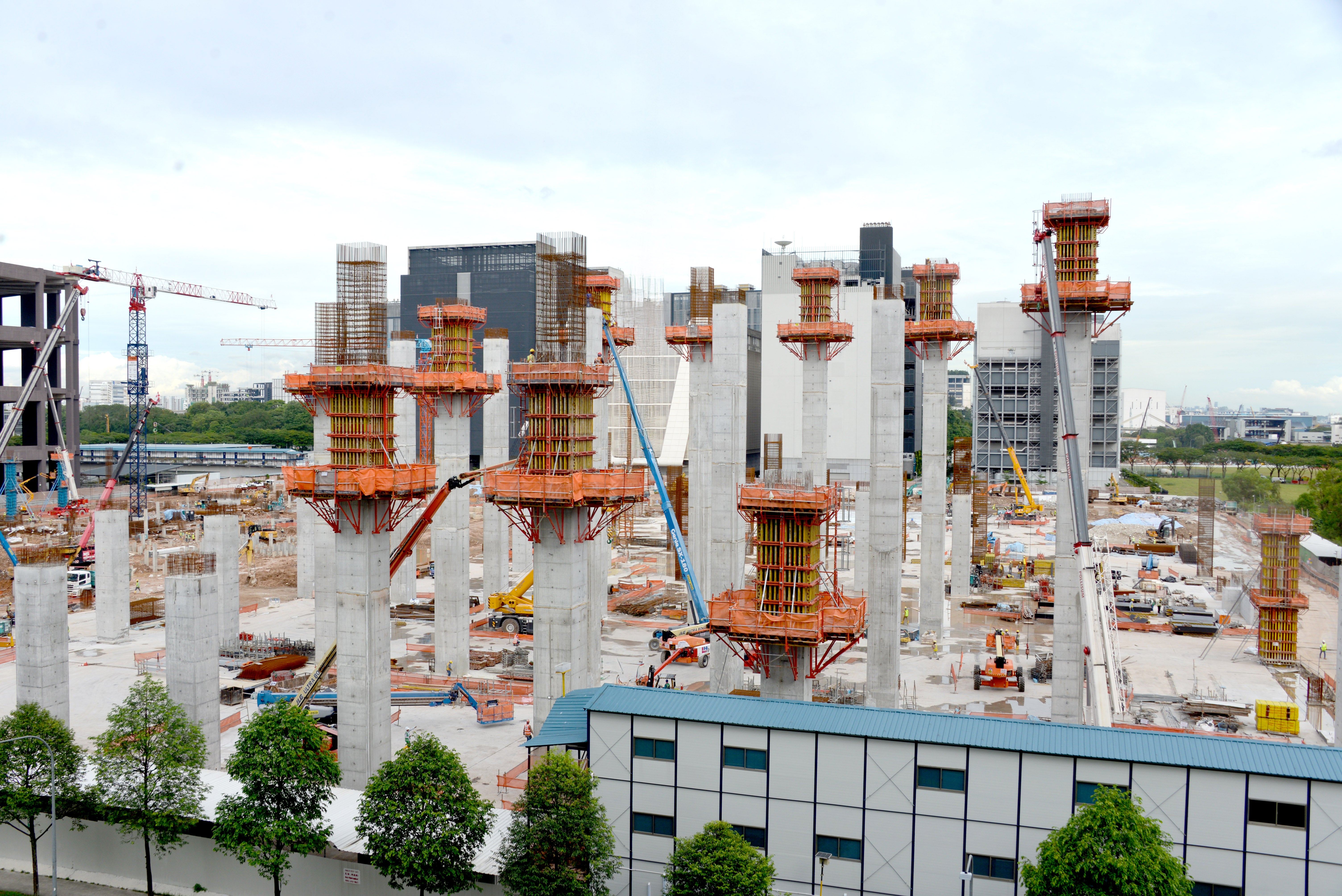 Columns casted efficiently with good progress