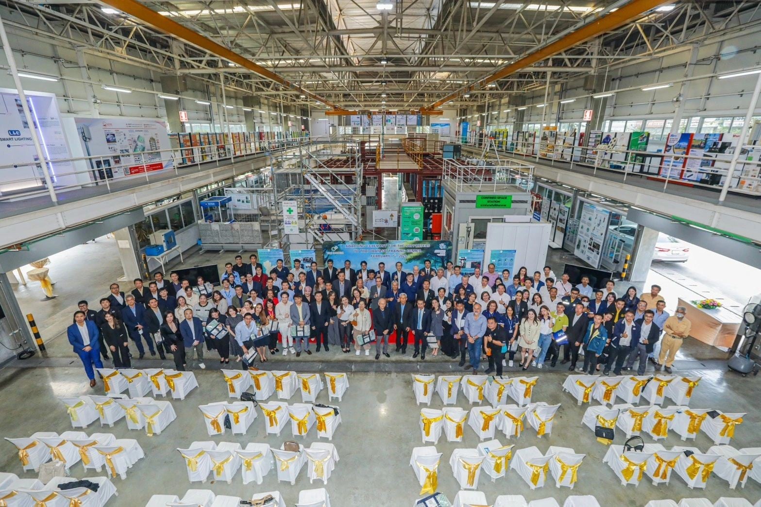 Atmosphere of the PERI Thailand with attendees at Awarding Ceremony for the Supporters of the Thai Obayashi Training Center on February 7, 2025