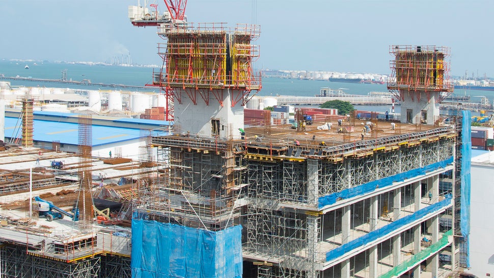 DB Factory at 42A Penjuru Road under construction