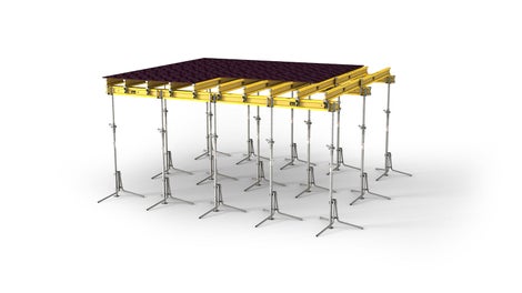 Die flexible und anpassungsfähige Deckenschalung mit GT 24 Schalungsträger<br/>