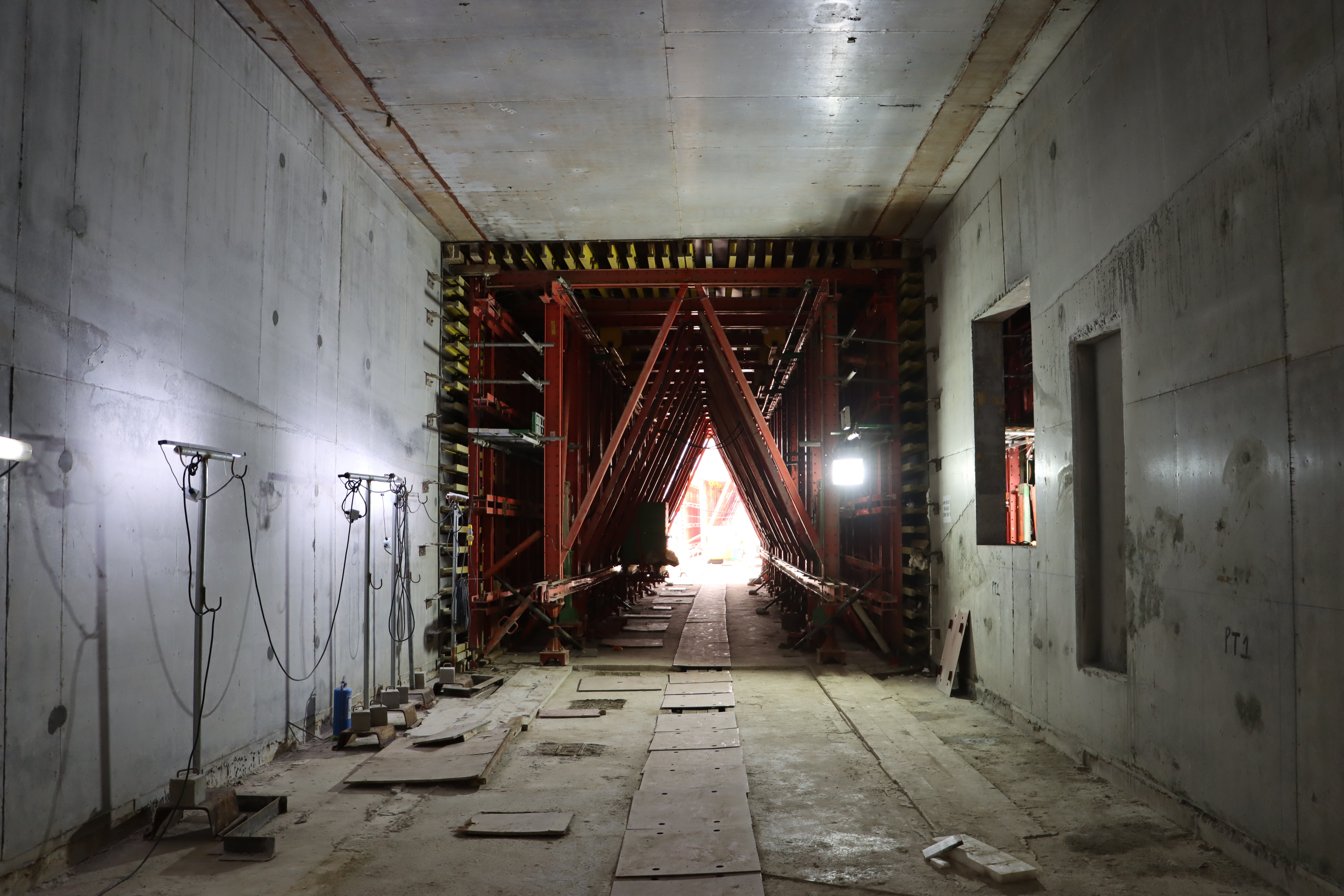 Most of the travelers are telescopic to fit different widths of the tunnels