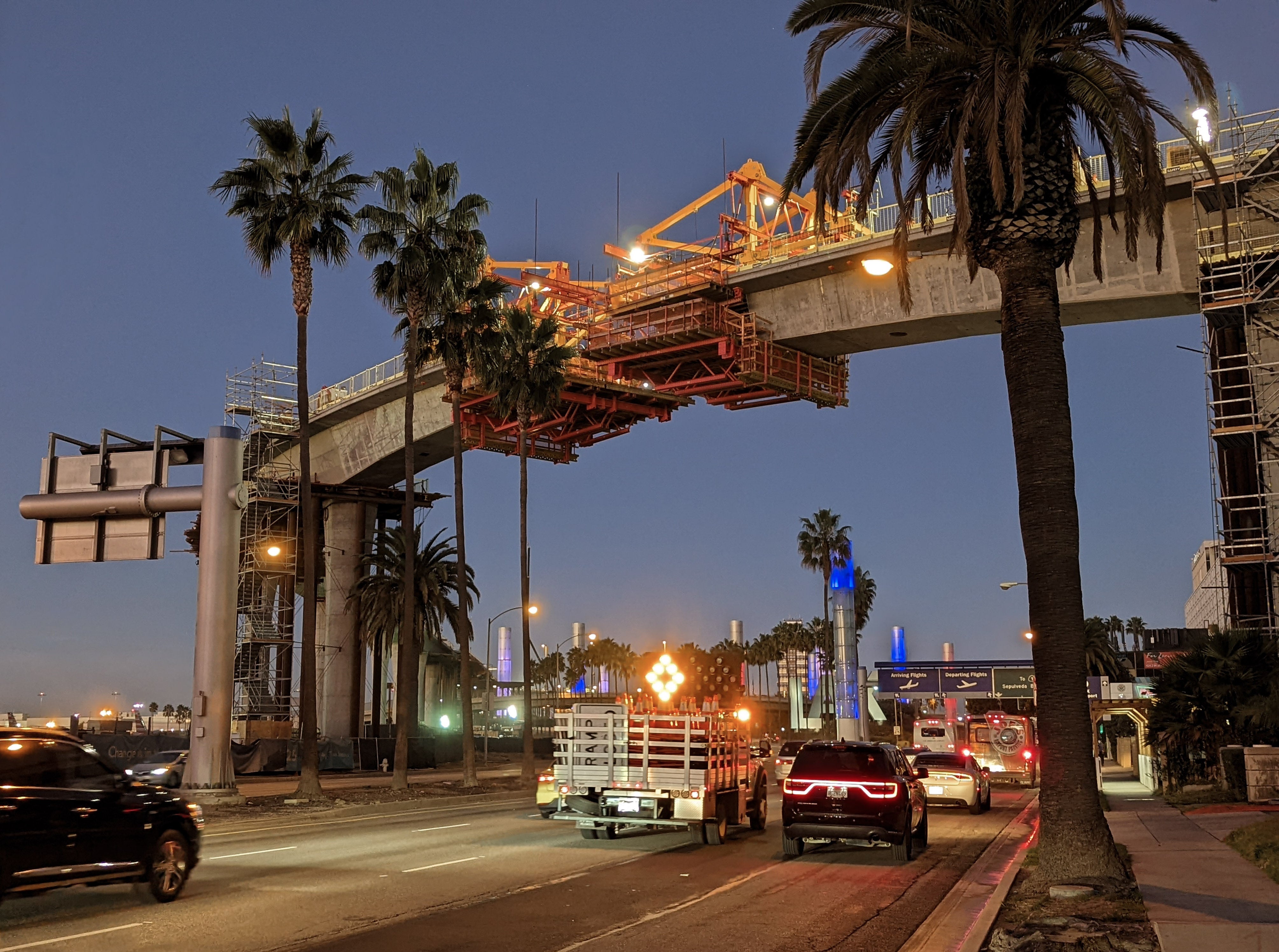 Concrete construction began in August 2021 and is expected to be completed in the second quarter of 2022 while maintaining flow of traffic.