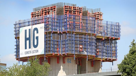 RCS导轨爬架系统的两个新组件- RCS MAX液压系统和RCS MAX驱动导轨- 更加快速、经济和安全。<br/>